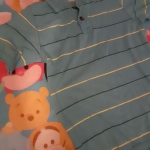 Striped collar shirts